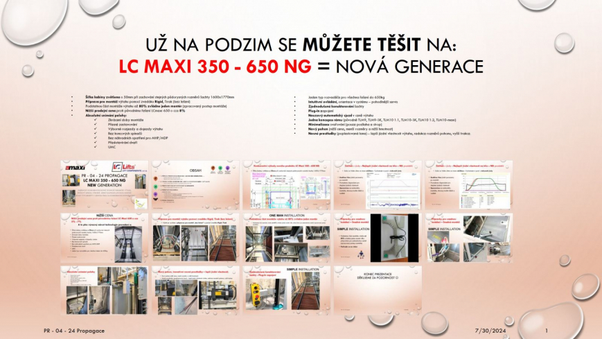 Ochutnávka: Nový produkt LC Maxi 350-650 nové generace